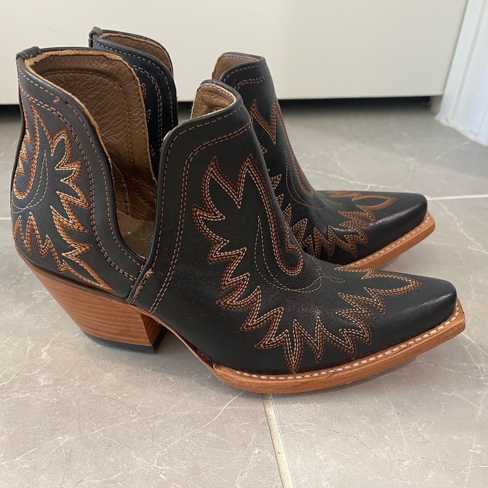 Ariat Black and Brown Ankle Boots